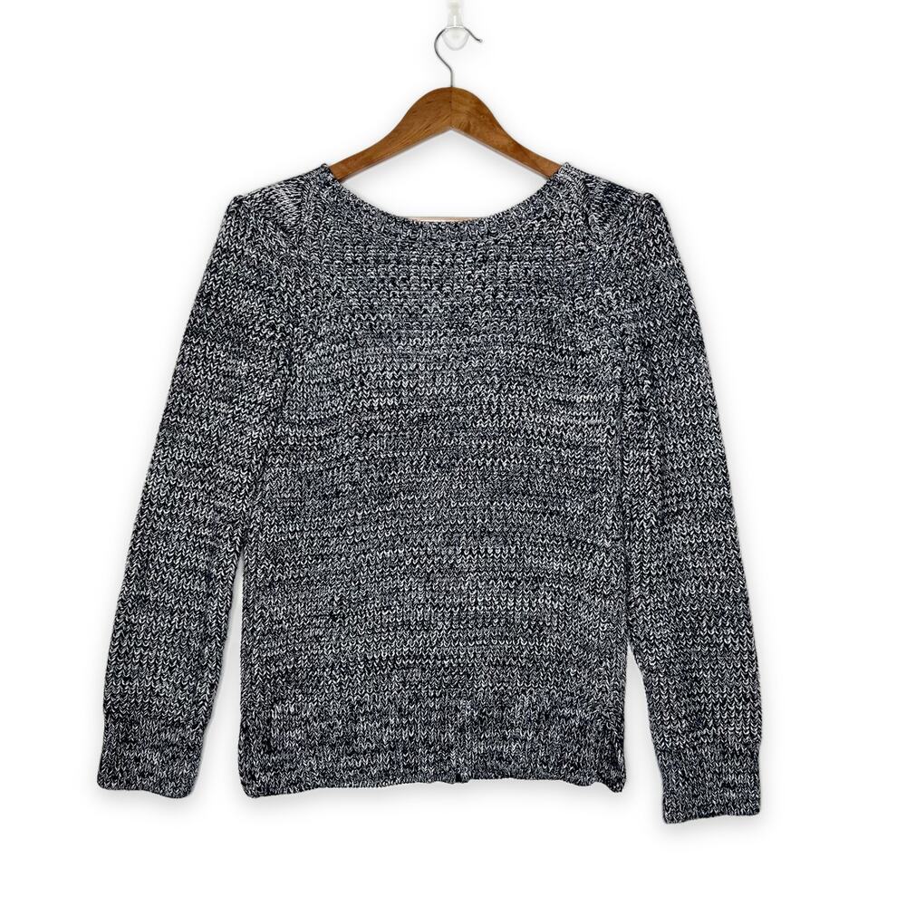 M.i.H Jeans The Chloe Button Back Marled Cotton Jumper Sweater Large - Picture 6 of 14